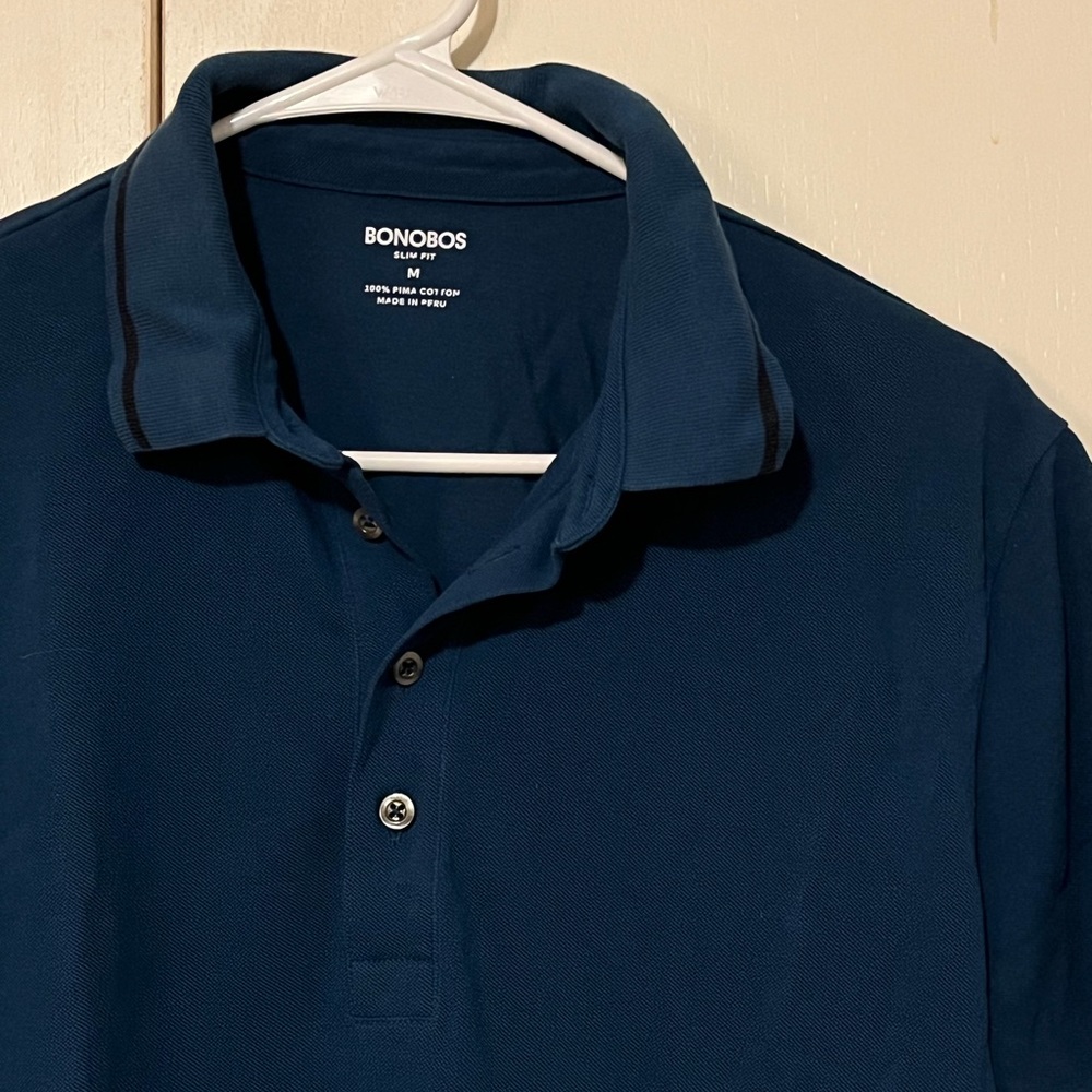 ☀️ Bonobos teal size M slim fit polo